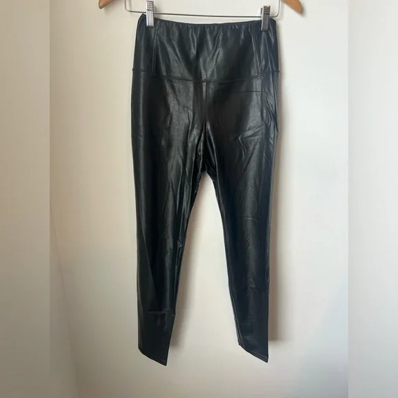 Aritzia Wilfred Free Black Vegan Leather Skinny High Waisted Leggings Small - Picture 8 of 16